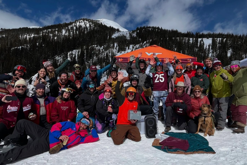 Denver alumni chapter members pose after a day of skiing