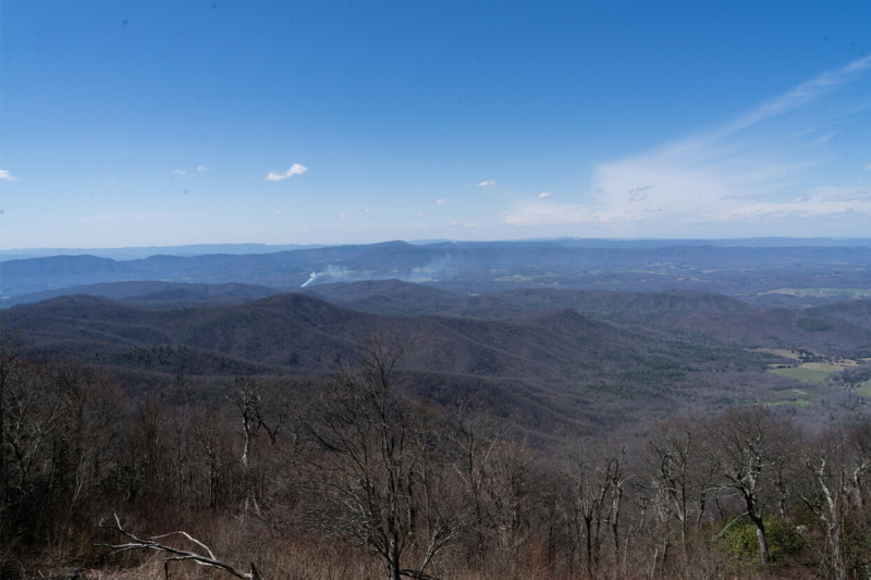 A view of the Blue Ridge Mountains